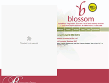 Tablet Screenshot of blossomcosmeticboutique.com